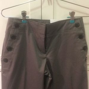 Loft gray wide leg dress pants trousers. Size 00P